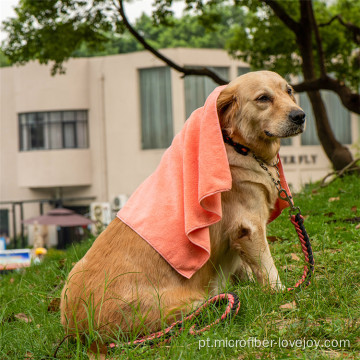 Toalha de banho de microfibra com capuz para cães de secagem rápida personalizada